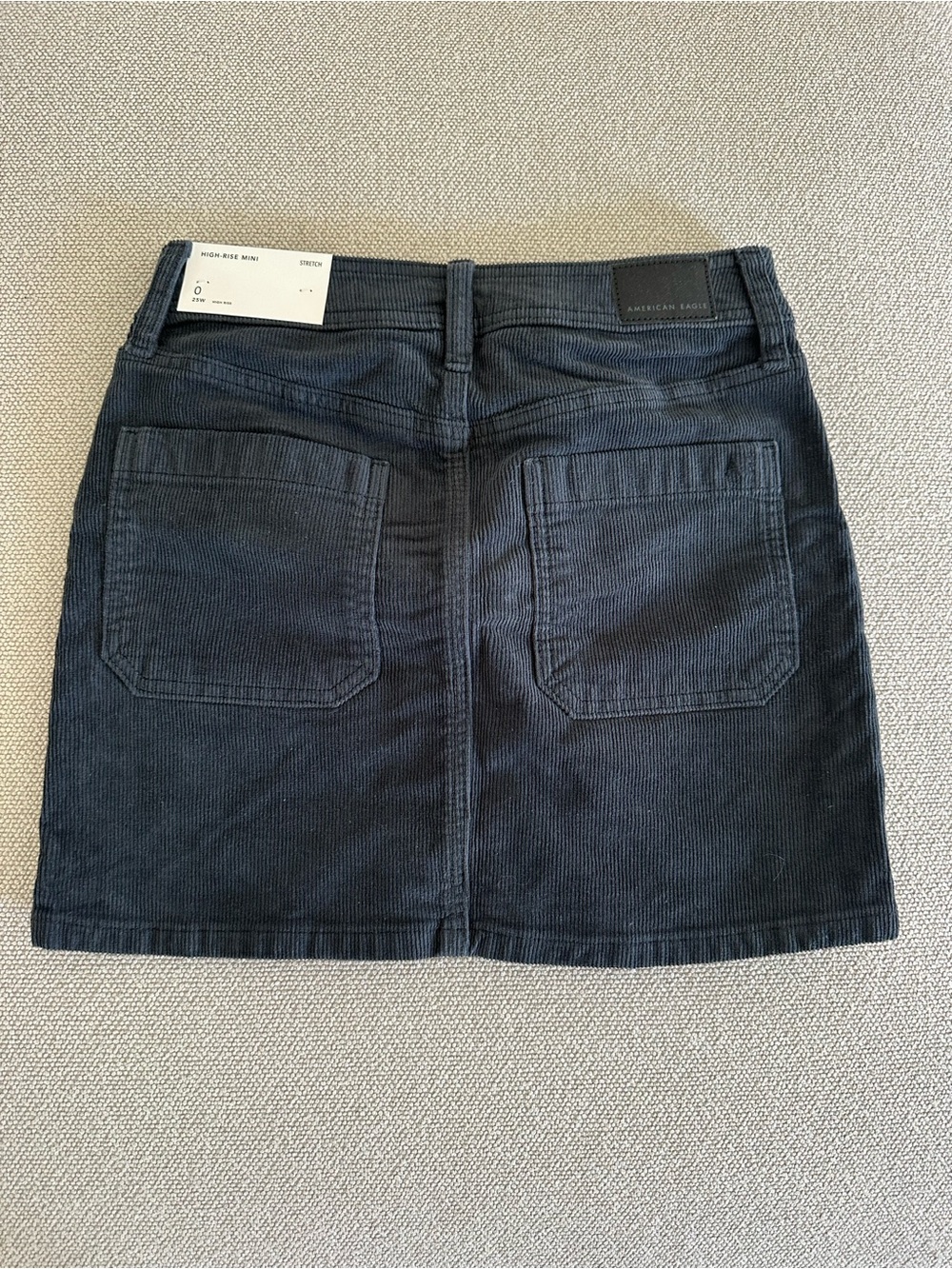 American Eagle Outfitters Dark Gray Corduroy Mini Skirt